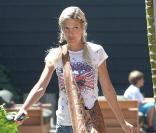 Tori Spelling à Malibu le 25 août 2009