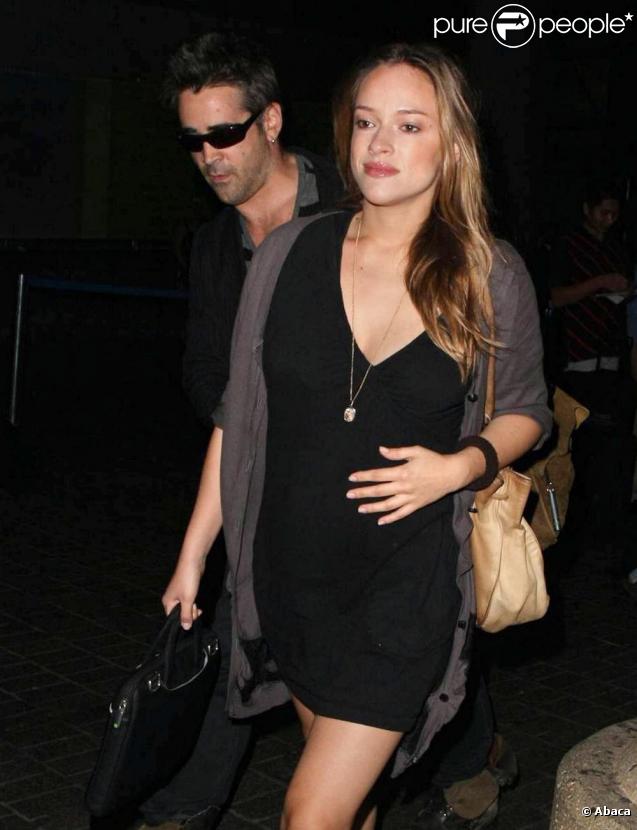 Colin Farrell et sa girlfriend Alicja Bachleda-Curus à Los Angeles, août 2009