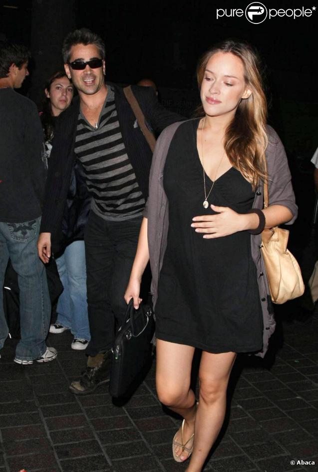 Colin Farrell et sa girlfriend Alicja Bachleda-Curus à Los Angeles, août 2009