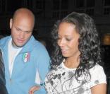 Mel B et Stephen Belafonte lors de leur arrivée à Londres