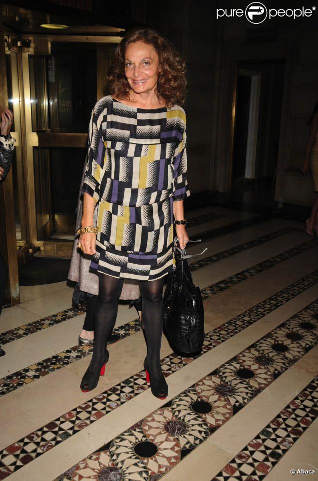 Diane von Furstenberg lors de la cérémonie des  FITIs Couture Council Artistry of Fashion Awards,  le 9 septembre 2009   