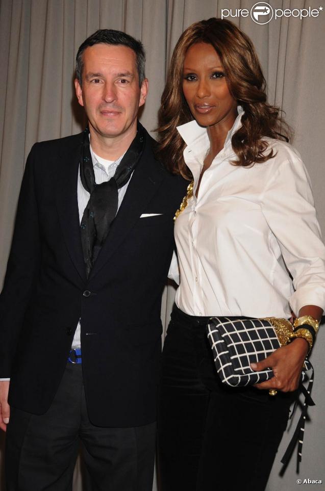 Dries van Noten et Iman Bowie lors de la cérémonie des  FITIs Couture Council Artistry of Fashion Awards,  le 9 septembre 2009   