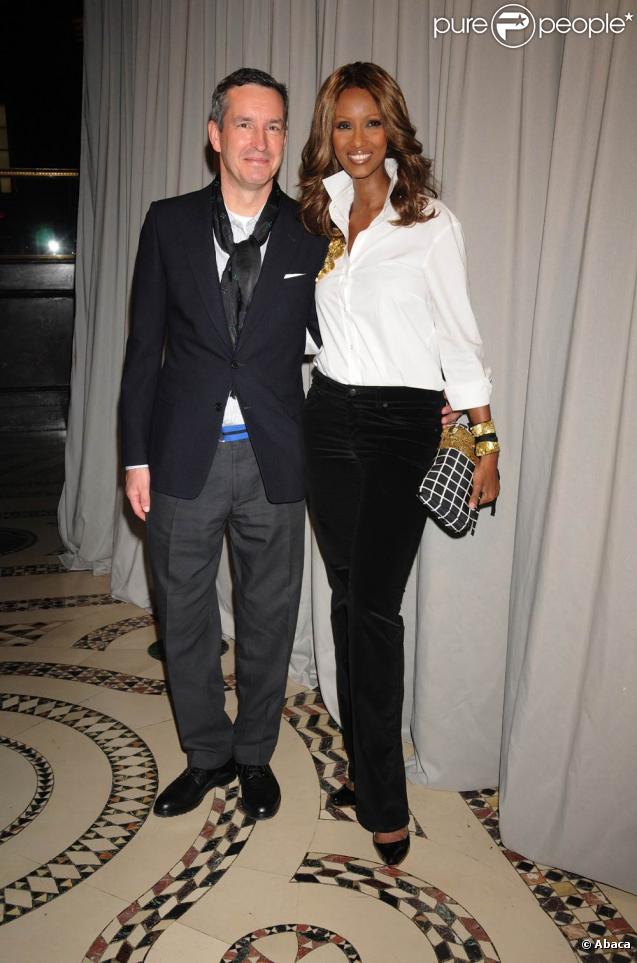 Dries van Noten et Iman Bowie lors de la cérémonie des  FITIs Couture Council Artistry of Fashion Awards,  le 9 septembre 2009   