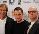Matt Damon, au festival de Toronto avec Scott Bakula et Steven Soderbergh pour  The Informant , présenté à la presse le 11 septembre 2009