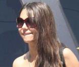 Oksana Grigorieva enceinte de Mel Gibson, sort d'une clinique dermatologique à Los Angeles