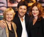 Marine Delterme, Bruno Madinier et Nicole Jamet au 11ème Festival de la Fiction TV de la Rochelle (16 septembre 2009)