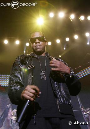 Jay-Z sur la scène du Roundhouse de Camden, à Londres, le 17 septembre 2009