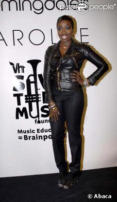 Estelle au Bloomingdale's de New York le 16 septembre 2009