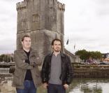 Jean-Christophe Hembert et Alexandre Astier lors du festival de la fiction télévisée de La Rochelle le 20 septembre 2009