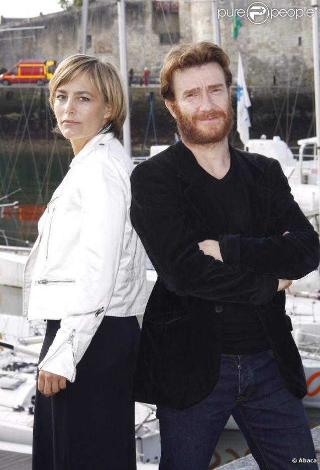 Sophie Duez et Thierry Frémont lors du festival de la fiction télévisée de La Rochelle le 20 septembre 2009