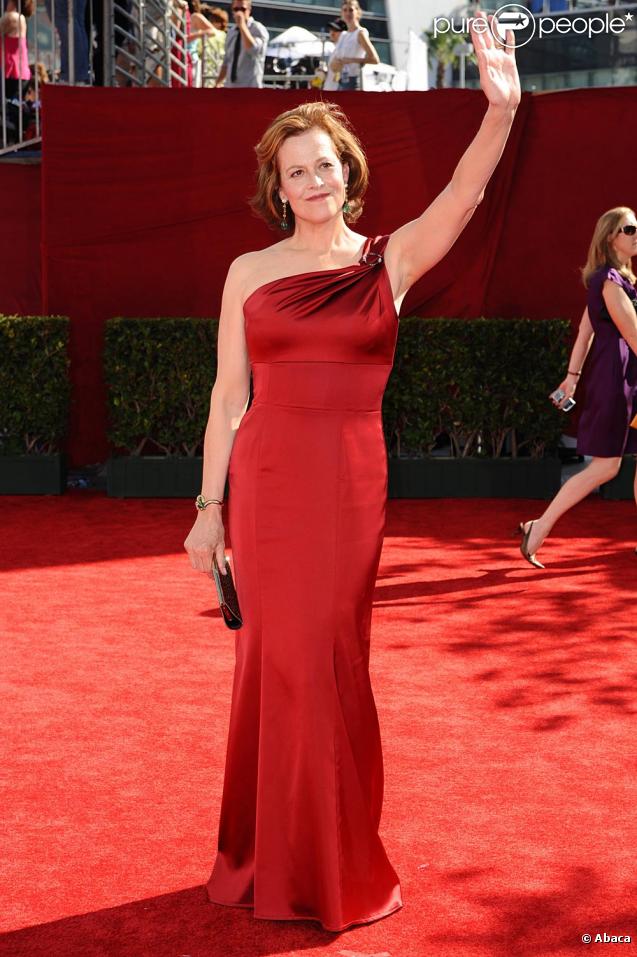 Sigourney Weaver à la cérémonie des Emmy à Los Angeles le 20/09/09