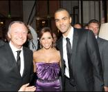 Eva Longoria et Tony Parker ont organisé le premier Par Coeur Gala, le 21 septembre 2009 à l'hôtel Meurice. Ici avec Jean-Michel Aulas. 