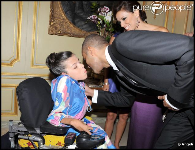 Eva Longoria et Tony Parker ont organisé le premier Par Coeur Gala pour faire rêver des enfants comme Audrey, le 21 septembre 2009 à l'hôtel Meurice.