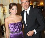 Eva Longoria et Nikos Aliagas à l'occasion du premier Par Coeur Gala, le 21 septembre 2009 à l'hôtel Meurice.