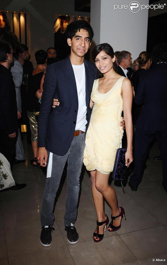 Dev Patel et Freida Pinto au défilé Burberry à Londres le 22/09/09