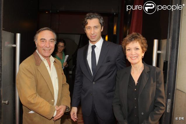 Allain Bougrain-Dubourg, Laurent Solly et Catherine Laborde lors de la présentation presse de la chaîne Ushaïa TV suivie de la projection du film  Le Syndrome du Titanic , le 24/09/09 au cinéma Elysée Biarritz.