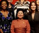 Carla Bruni, Michelle Obama et les First Ladies à Pittsburgh le 25/09/09 