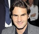 Roger Federer au défilé Versace lors de la Fashion Week italienne le 25 septembre 2009