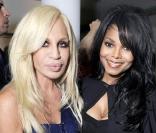 Donatella Versace et Janet Jackson au défilé Versace lors de la Fashion Week italienne le 25 septembre 2009