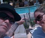Fred Durst et Esther Nazarov durant leur lune de miel en juillet 2009 