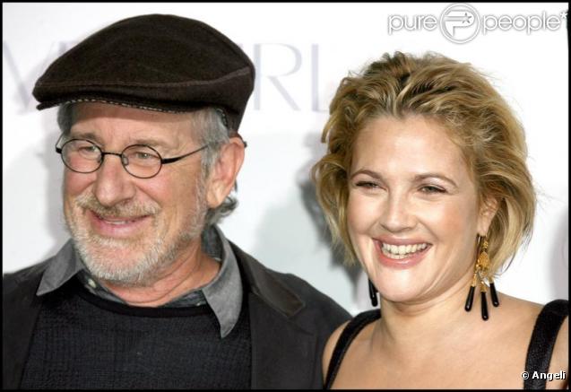 Steven Spielberg et Drew Barrymore à la première du film Whip it !, à Los Angeles. 29/09/09