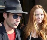 Lily Cole et son amoureux Enrique Murciano au défilé Balenciaga à l'hôtel Crillon le 1/10/09 à Paris