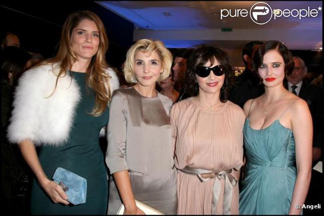 Alice Taglioni, Clotilde Courau, Juliette Binoche et Eva Green à la soirée Montblanc