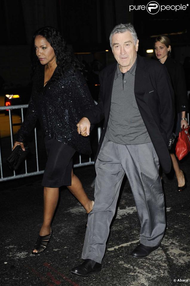 Robeert de Niro et Grace Hightower au festival du film de New York le 3 octobre 2009.