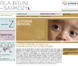 Capture d'écran du site internet de Carlabrunisarkozy.org