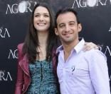 Rachel Weisz sublime, et Alejandro Amenabar, à l'occasion du photocall du film  Agora , à la Librairie Nationale de Madrid, le 6 octobre 2009 !