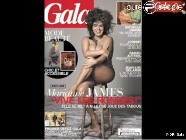 Marianne James en couverture de Gala et photographiée par Gilles-Marie Zimmermann