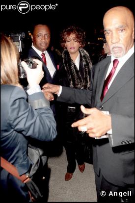 Whitney Houston à Paris le 6 octobre 2009