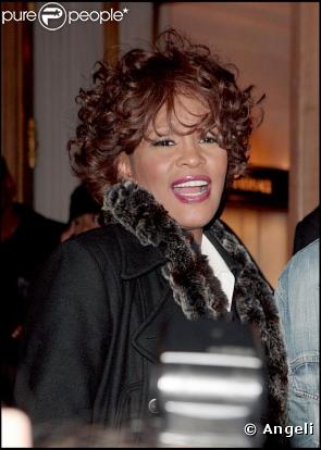 Whitney Houston à Paris le 6 octobre 2009