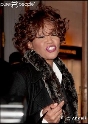 Whitney Houston à Paris le 6 octobre 2009