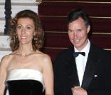 Princesse Sibilia et Prince Guillaume du Luxembourg au dîner de gala de l'E.O.R.T.C à l'Opéra Garnier de Monte Carlo à Monaco le 9 octobre 2009