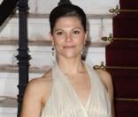 La princesse Victoria de Suède au dîner de gala de l'E.O.R.T.C à l'Opéra Garnier de Monte Carlo à Monaco le 9 octobre 2009