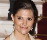 La princesse Victoria de Suède au dîner de gala de l'E.O.R.T.C à l'Opéra Garnier de Monte Carlo à Monaco le 9 octobre 2009