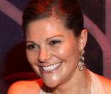 La princesse Victoria de Suède au dîner de gala de l'E.O.R.T.C à l'Opéra Garnier de Monte Carlo à Monaco le 9 octobre 2009
