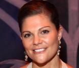 La princesse Victoria de Suède au dîner de gala de l'E.O.R.T.C à l'Opéra Garnier de Monte Carlo à Monaco le 9 octobre 2009