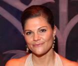 La princesse Victoria de Suède au dîner de gala de l'E.O.R.T.C à l'Opéra Garnier de Monte Carlo à Monaco le 9 octobre 2009