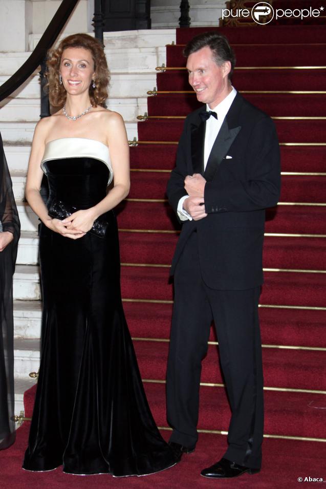 Princesse Sibilia et Prince Guillaume du Luxembourg au dîner de gala de l'E.O.R.T.C à l'Opéra Garnier de Monte Carlo à Monaco le 9 octobre 2009