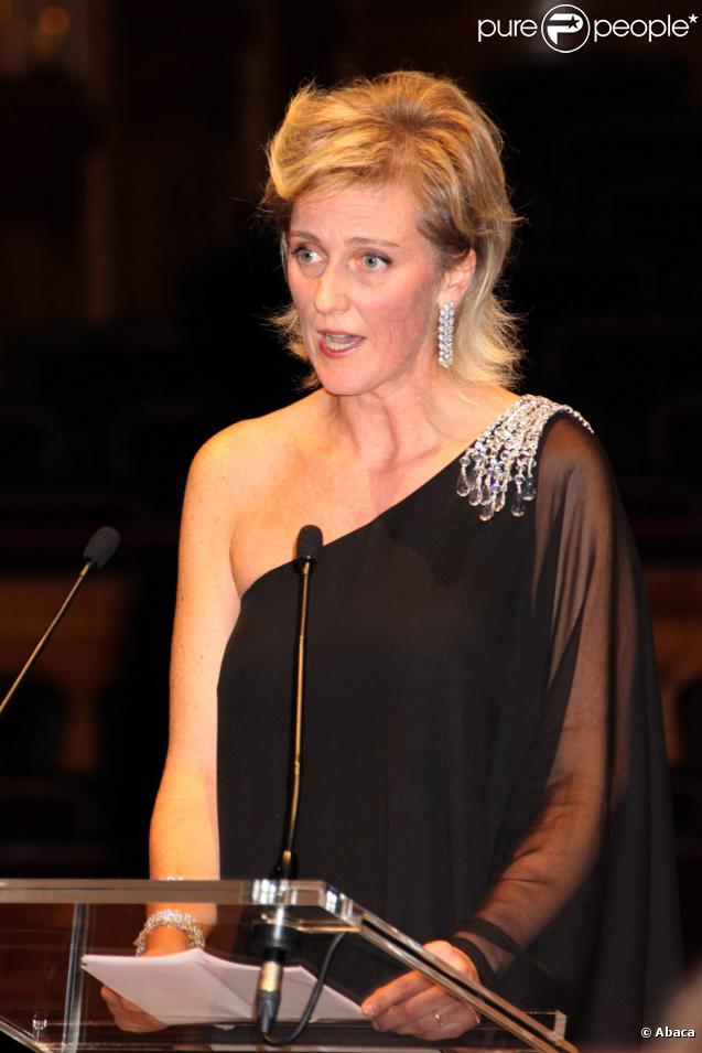 Princesse Sybilia du Luxembourg au dîner de gala de l'E.O.R.T.C à l'Opéra Garnier de Monte Carlo à Monaco le 9 octobre 2009