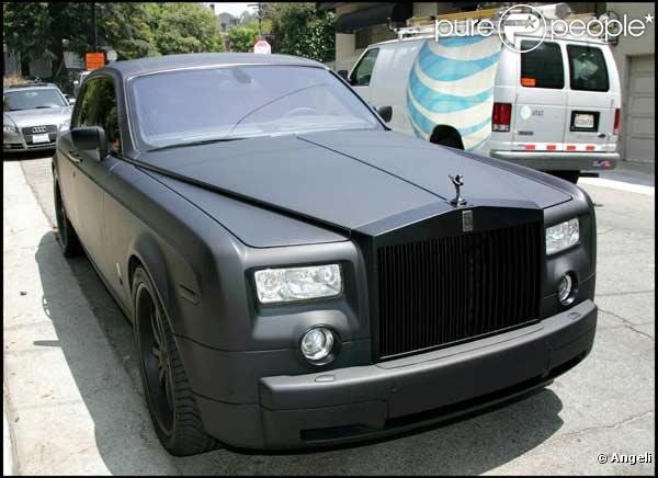 La Rolls de Lindsay Lohan est noir mat 