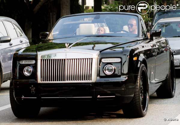 David Beckham et son fils dans une Rolls Phantom 