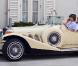 Arnold Schwarzenegger et son fils dans leur  Excalibur Phaeton 