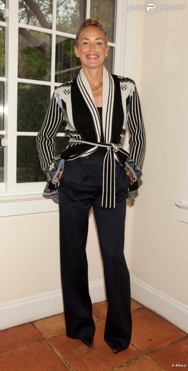 Sharon Stone, lors du Breakthrough Performers Brunch, qui se tient dans le cadre du 17e Festival International du Film des Hamptons, à New York, le 10 octobre 2009 !