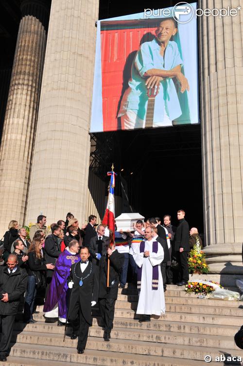 Les obsèques d'Henri Salvador, le 16 février 2008, en l'Eglise de la Madeleine