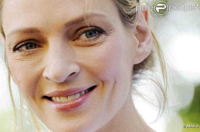 Uma Thurman, à l'occasion de l'enregistrement du  Late Show with David Letterman , à New York, le 12 octobre 2009 !