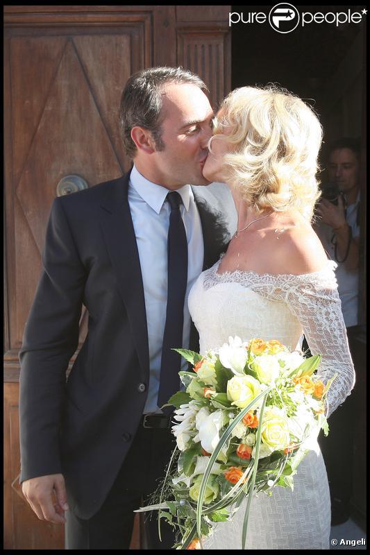 Alexandra Lamy et Jean Dujardin à leur mariage en juillet 2009 