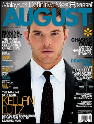 Kellan Lutz en couverture du magazine August